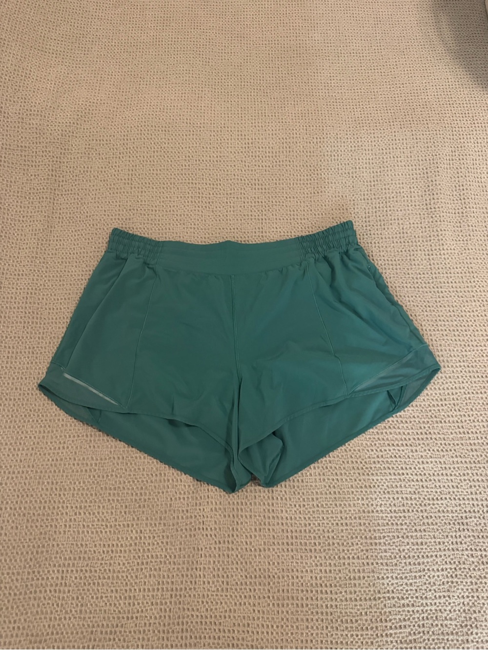 lululemon athletica Teal hotty hots size 18